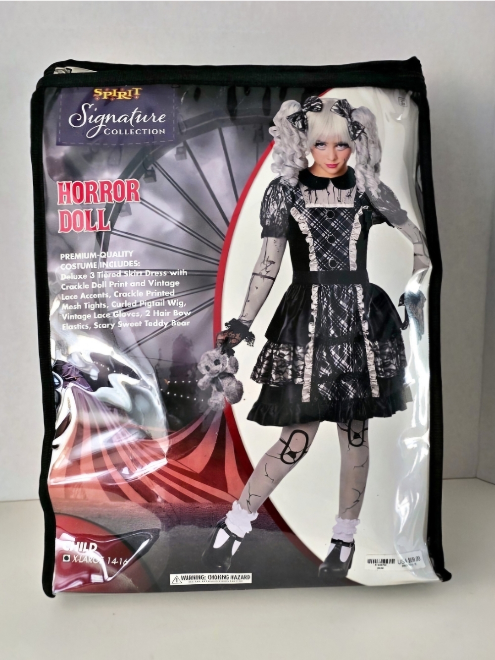 NEW Spirit Halloween Horror Doll Costume Child XL 14-16